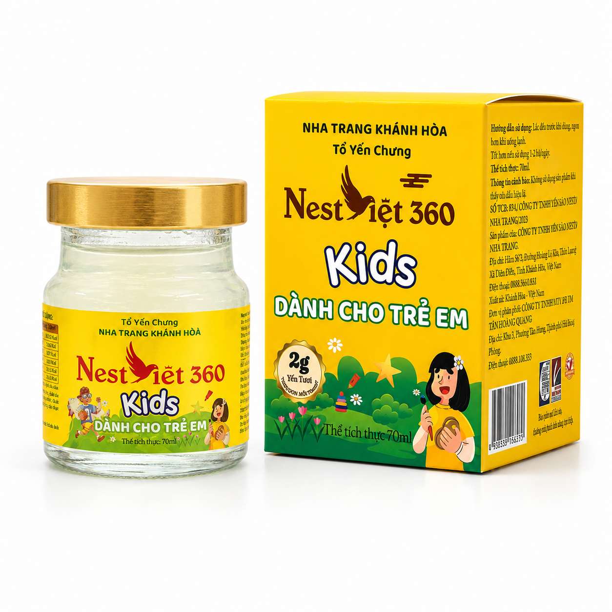 Yến Sào Kids Vàng 2g Hũ 70ml Cho Bé | Nest Việt 360 - Ảnh 5