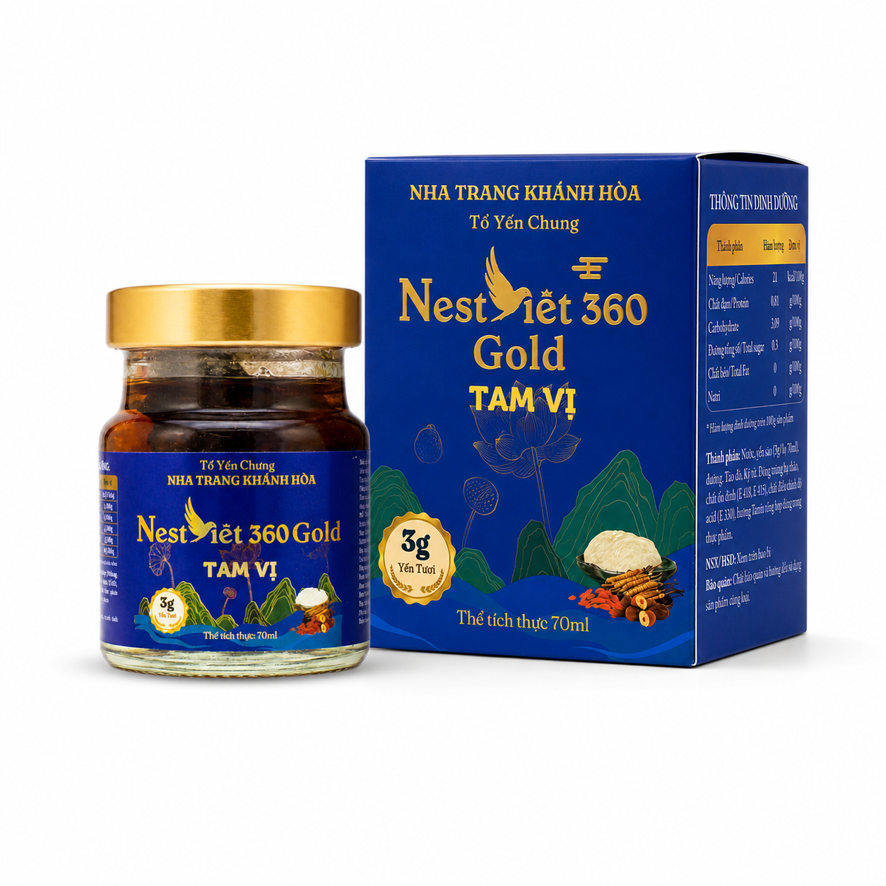 Yến Sào Tam Vị 3g Hộp Quà | Nest Việt 360 - Ảnh 4