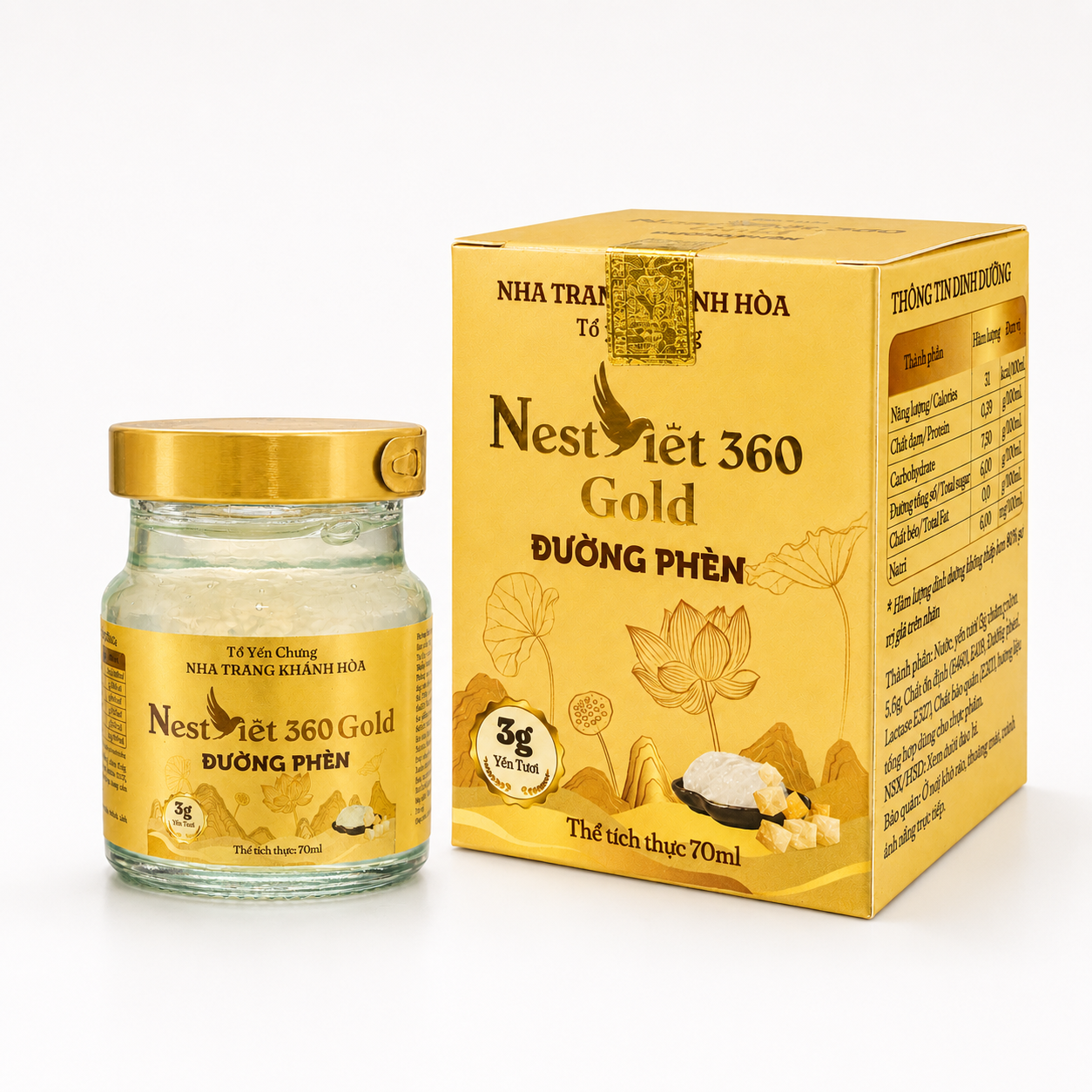 Yến Sào Đường Phèn 3g Hũ 70ml | Nest Việt 360 - Ảnh 5