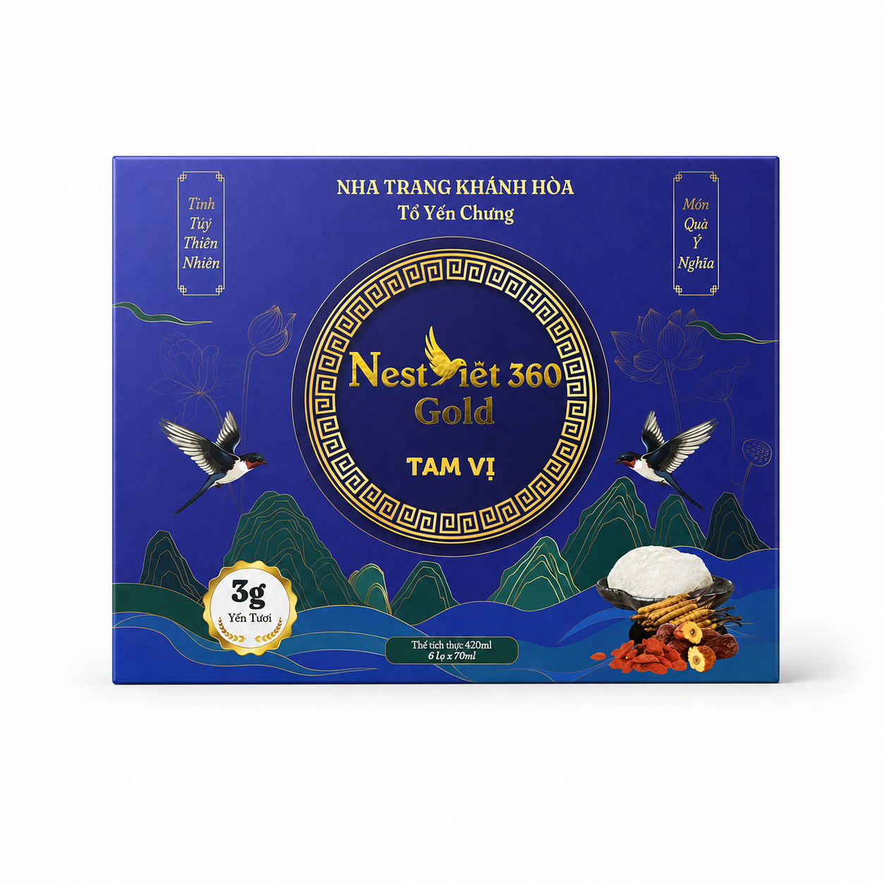 Yến Sào Tam Vị 3g Hộp Quà | Nest Việt 360