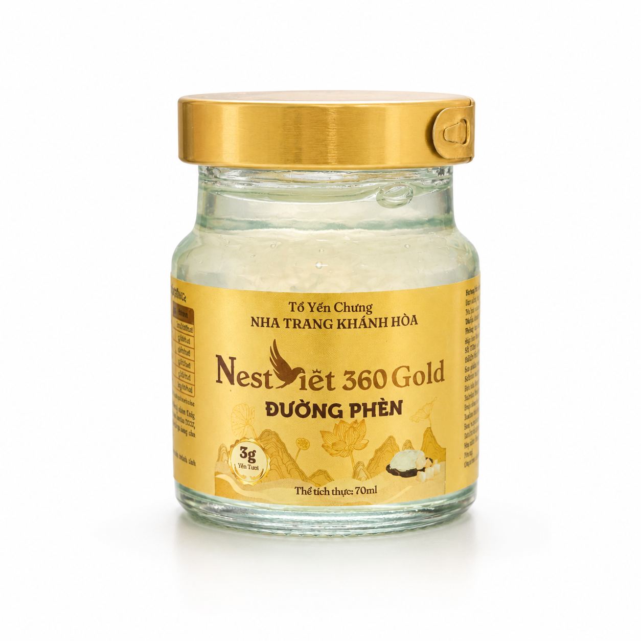 Yến Sào Đường Phèn 3g Hũ 70ml | Nest Việt 360 - Ảnh 3