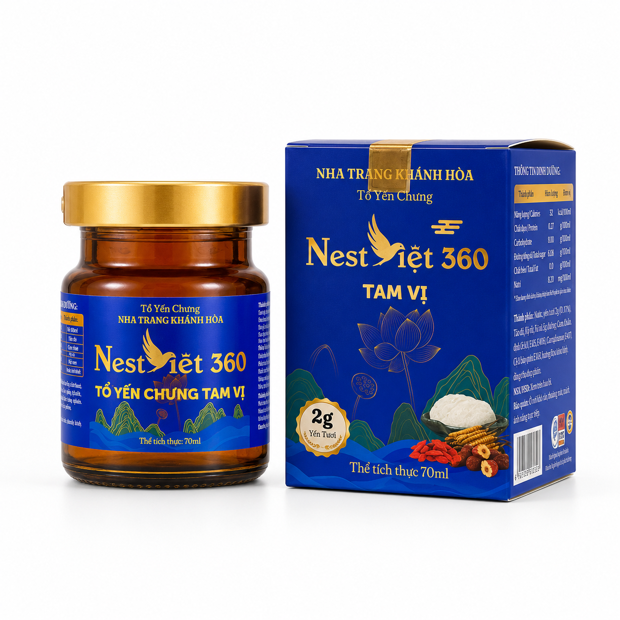 Yến Sào Tam Vị 2g Hũ Lẻ 70ml | Nest Việt 360 - Ảnh 2