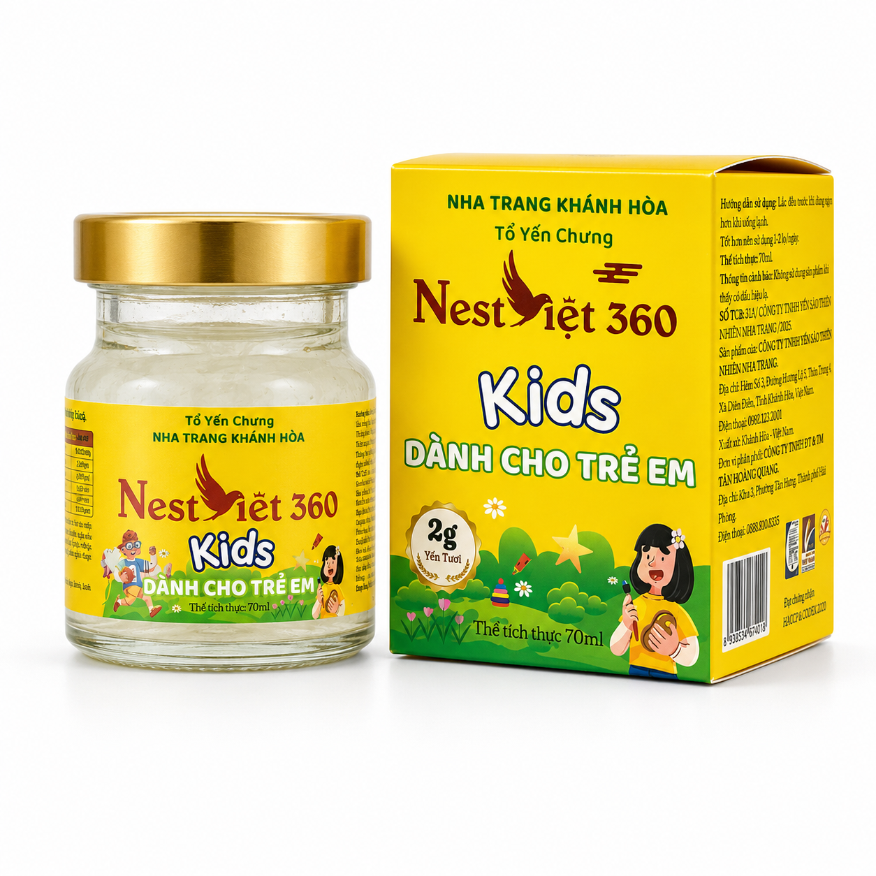 Yến Sào Kids Vàng 2g Hũ 70ml Cho Bé | Nest Việt 360 - Ảnh 2