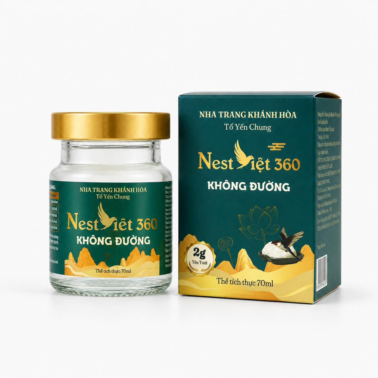 Yến Sào Không Đường 2g Hũ Lẻ 70ml | Nest Việt 360 - Ảnh 2