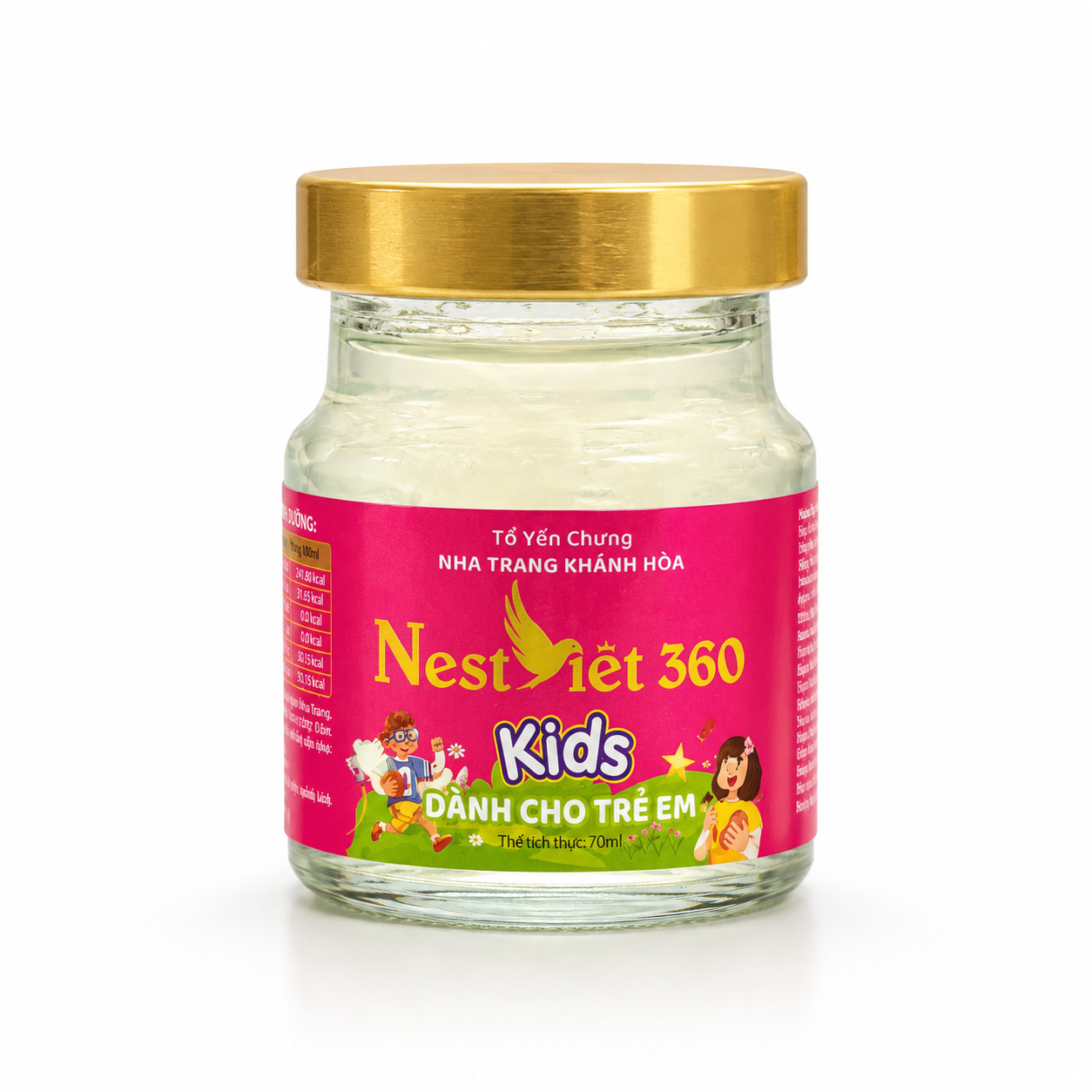 Yến Sào Kids Hồng 2g Hũ 70ml Cho Bé | Nest Việt 360 - Ảnh 3