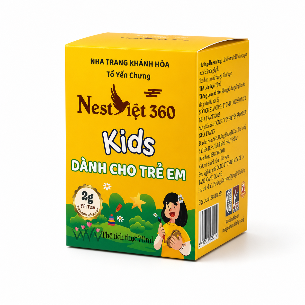 Yến Sào Kids Vàng 2g Hũ 70ml Cho Bé | Nest Việt 360 - Ảnh 4