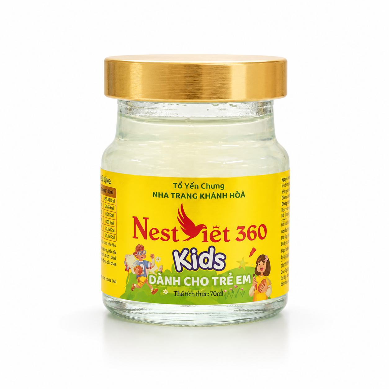 Yến Sào Kids Vàng 2g Hũ 70ml Cho Bé | Nest Việt 360 - Ảnh 3