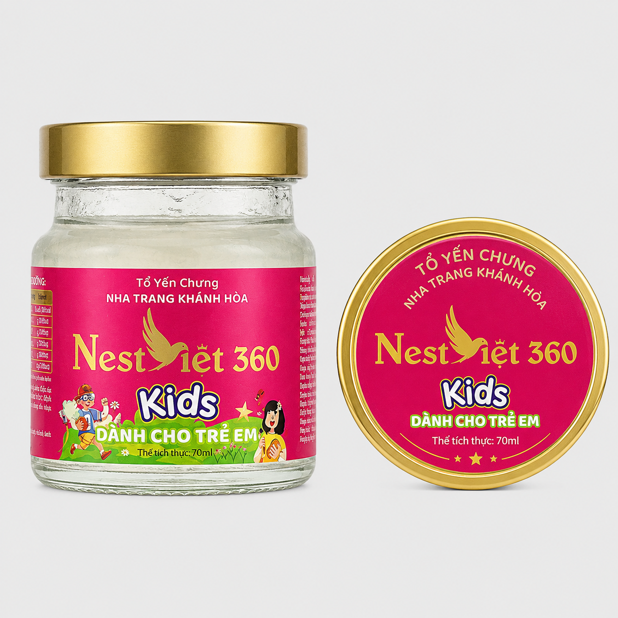Yến Sào Kids Hồng 2g Xách 6 Hũ Cho Bé | Nest Việt 360 - Ảnh 3