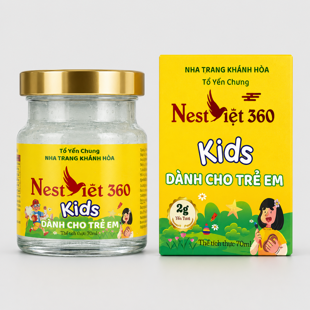 Yến Sào Kids Vàng 2g Xách 6 Hũ Cho Bé | Nest Việt 360 - Ảnh 6